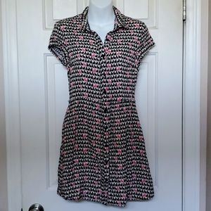 Divided by H&M Button Up Bunny Shirt Dress with Pockets